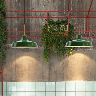 Arisha Vintage LED Suspension Vert Métal Chambre à coucher Salon