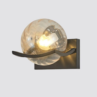 Valentina Applique Murale Boule Luxe, Verre/Métal, Chambre à Coucher