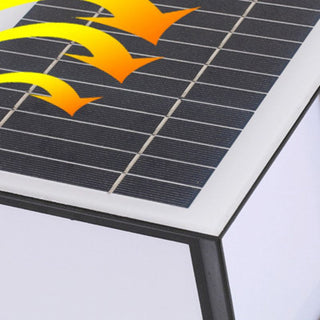 Ray Lampe Solaire de Poteau, Rectangle Simple, L 12/15/20/27/32CM