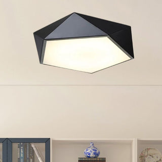 Arisha Design LED Plafonnier Simple Moderne Métal Noir/Blanc Salon