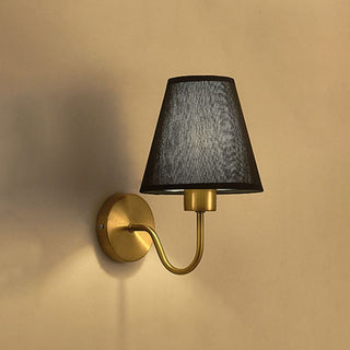 Tiffany Applique Murale Géométrique Nordique, Métal/Tissu, Noir/Blanc/Café/Lin, Chambre