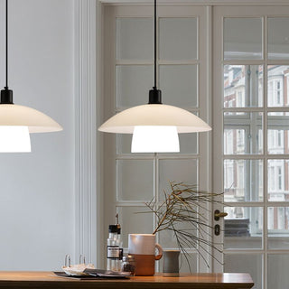 Arisha Suspension Dôme Nordique, Verre/Metal, Blanc, Chambre
