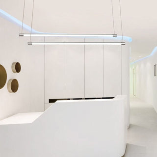 Ray Linéaire LED Suspension Noire Argent Métal Chambre à coucher