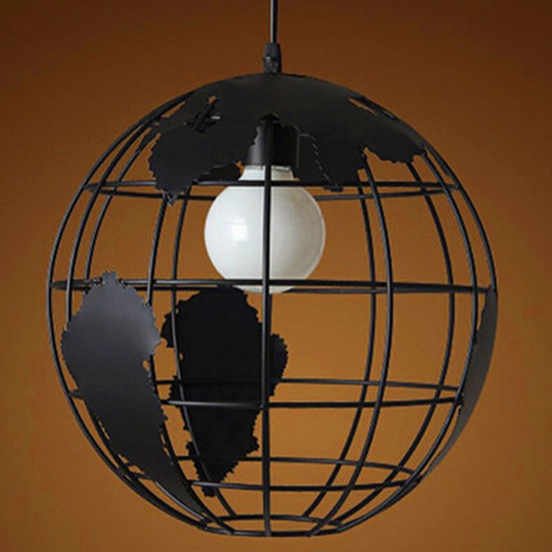 Silva Suspension Sphère/Multi Moderne, Métal, Noir/Blanc, Salon