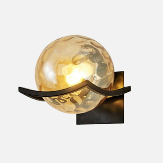 Valentina Applique Murale Boule Luxe, Verre/Métal, Chambre à Coucher