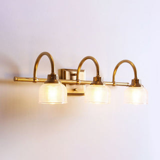 Arisha Applique Murale Bol Vintage, Métal/Verre, Laiton, Salle de Bain