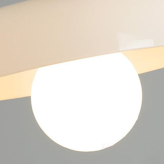 Sominex Plafonnier Dôme Moderne. Verre/Métal. Blanc/Vert/Orange. Salon-Luire