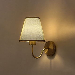 Tiffany Applique Murale Géométrique Nordique, Métal/Tissu, Noir/Blanc/Café/Lin, Chambre