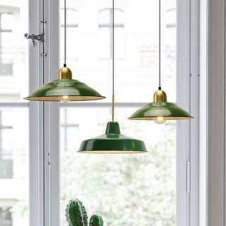 Arisha Vintage LED Suspension Vert Métal Chambre à coucher Salon