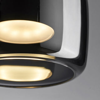 Valentina Suspension Dôme Moderne, Verre, Noir, Salon