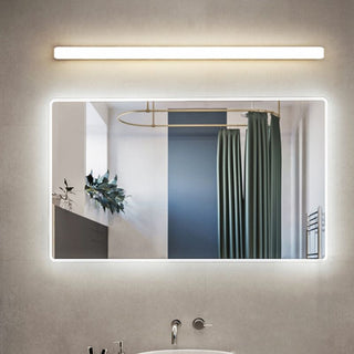 Rominex Applique Murale Miroir Linéaire Simple. Acrylique. Blanc. Salle de Bain-Luire