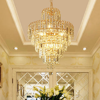 Kristy Lustre Multi Luxueux, Cristal, Or, Salon