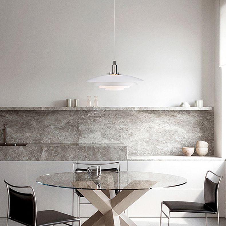 Crains Suspension Bol Moderne, Métal, Blanc, Chambre