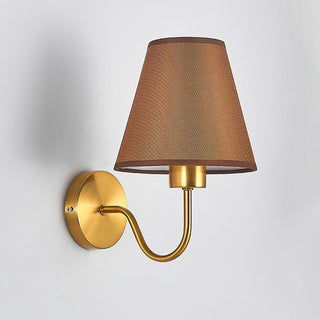 Tiffany Applique Murale Géométrique Nordique, Métal/Tissu, Noir/Blanc/Café/Lin, Chambre