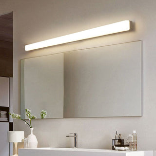 Rominex Applique Murale Miroir Linéaire Simple. Acrylique. Blanc. Salle de Bain-Luire