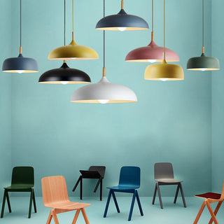Arisha Minimaliste LED Suspension Noir/Blanc/Bleu/ Métal Chambre à coucher