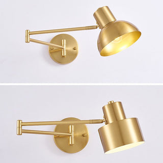 Arisha Applique Orientable Géométrique Moderne, Métal, Noir/Or, Chambre