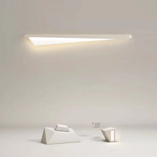 Arisha Applique Murale Géométrique Minimaliste, Métal, Blanc, Salon