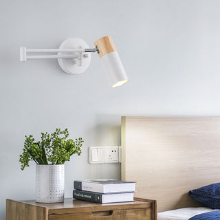 Muto Applique Murale Moderne, Metal, Blanc, Chambre