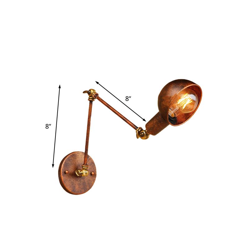 Epoch Applique Murale Vintage Industrielle, Rouille, Bureau