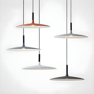Lustra Suspension Lampe Disque Plat en Aluminium-Luire