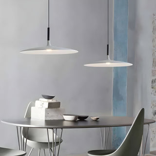 Lustra Suspension Lampe Disque Plat en Aluminium-Luire