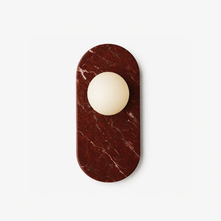 Plinto Marble Wall Sconce-Neutral Decor