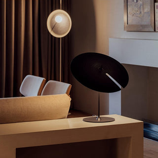 Arisha Lampadaire/Lampe de table Rond Moderne, Métal, Noir, Salon