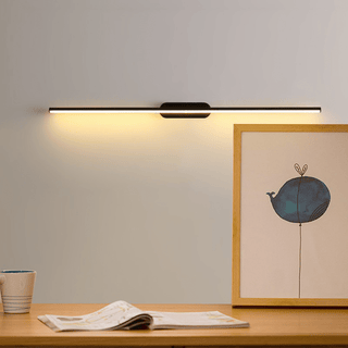 Qirma Noir Applique Murale Minimaliste Linéaire Étroite