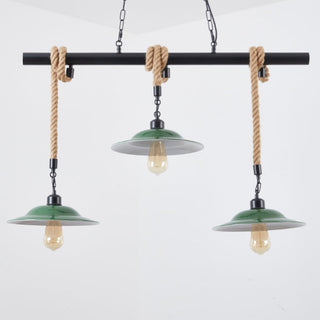 Epoch Vintage LED Suspension Vert Métal Cuisine/Salon/Salle À Manger