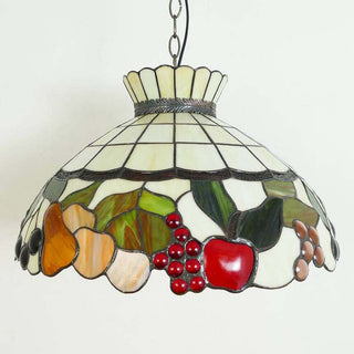 Tiffany Vintage LED Suspension Métal Verre Chambre À Coucher