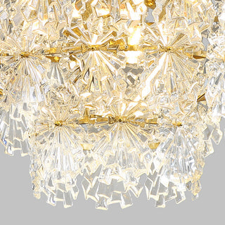 Kristy Suspension Anneau Vintage, Métal/Verre, Doré, Restaurant/Salon