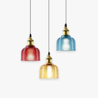 Sostel Vintage Luminaires Suspension. Bleu/Rouge/Transparent/Ambre-Luire
