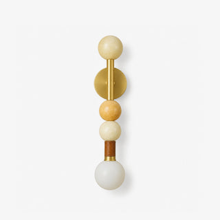 Stacked Sphere Wall Sconce-Neutral Decor