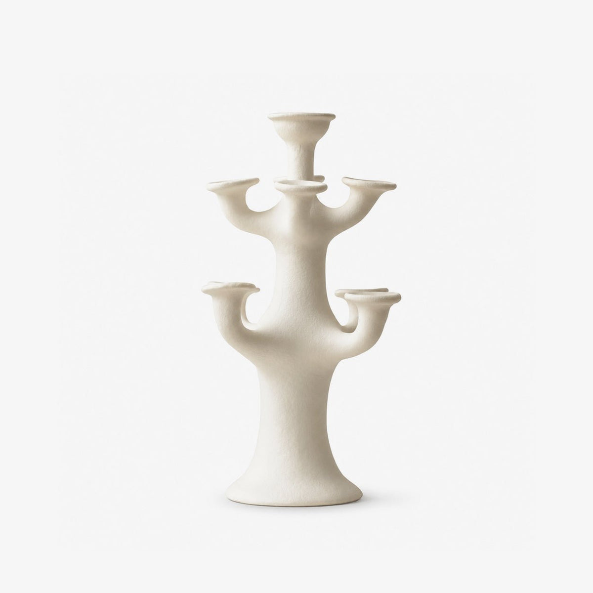 Terracotta Tree Candelabra-Neutral Decor