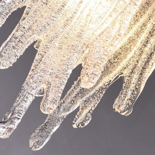 Kristy Suspension Irrégulier Contemporaine, Cristal/Cuivre, Transparent, Salon
