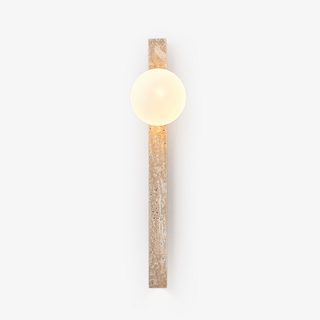 Travertine Stripe Wall Sconce-Neutral Decor