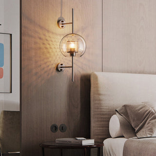 Kiri Applique Murale Globe Vintage  Cuivre/Argent. Salle de Bain