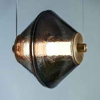 Arisha Suspension/Lampadaire Irrégulier Moderne, Verre/Metal, Noir, Chambre