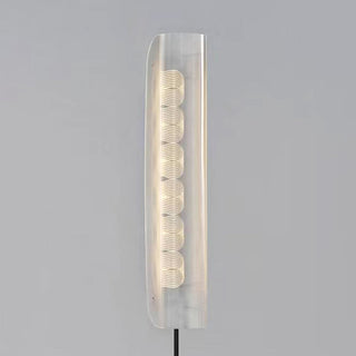Mira Lampadaire Anneau Minimaliste, Métal/PMMA, Blanc, Salon