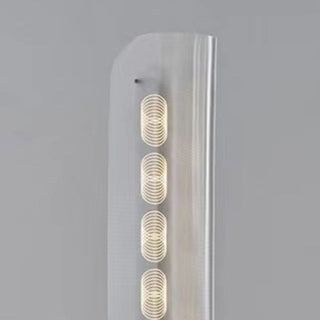 Mira Lampadaire Anneau Minimaliste, Métal/PMMA, Blanc, Salon