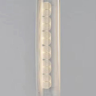 Mira Lampadaire Anneau Minimaliste, Métal/PMMA, Blanc, Salon
