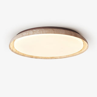 ElvinilaPlafonnier Bord-Rond en Travertin