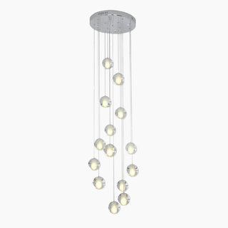 Arisha Suspension Globe Simple, Acrylique/Metal, Blanc, Salon