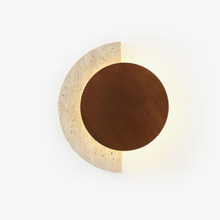 Crescent Halo Plug-in Wall Sconce-Neutral Decor