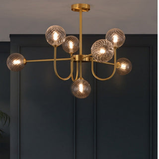Valentina Moderne LED Lustre Or Verre Salle À Manger/Salon/Chambre À Coucher