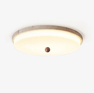Aeon Travertine Orb Ceiling Light-Neutral Decor