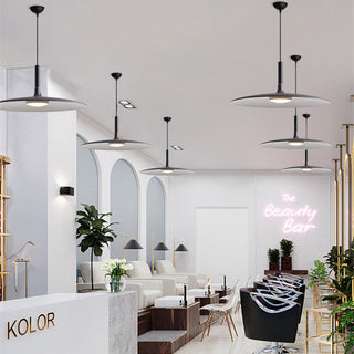 Luxar Suspension Ronde Nordique Blanc/Noir/Gris Claire/Armée Verte-Luire
