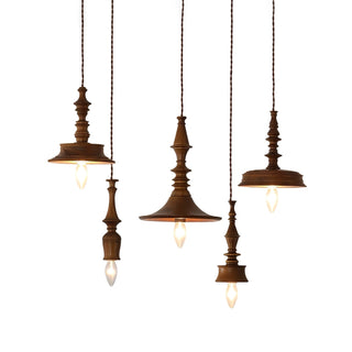 Tessira Suspension Industrielle en Bois