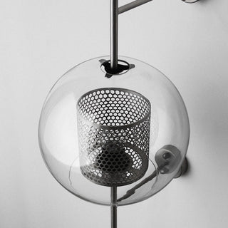 Kiri Applique Murale Globe Vintage  Cuivre/Argent. Salle de Bain